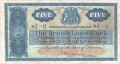 British Linen Bank 5 Pounds, 15.10.1947